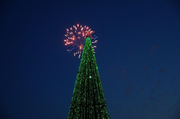 Новогодний фейерверк 2013 над Барнаулом (фото,видео)