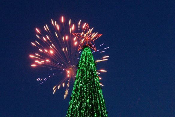 Новогодний фейерверк 2013 над Барнаулом (фото,видео)