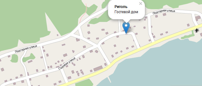 Схема проезда Гостевой дом «Ритоль»
