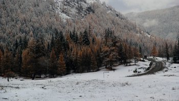 Дорога Саратан-Язула в октябре